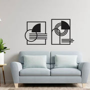 2 pieces abstract Art